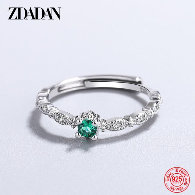 Zdadan Ring 925 Silber, Zirkonia, Damen - Bild 1