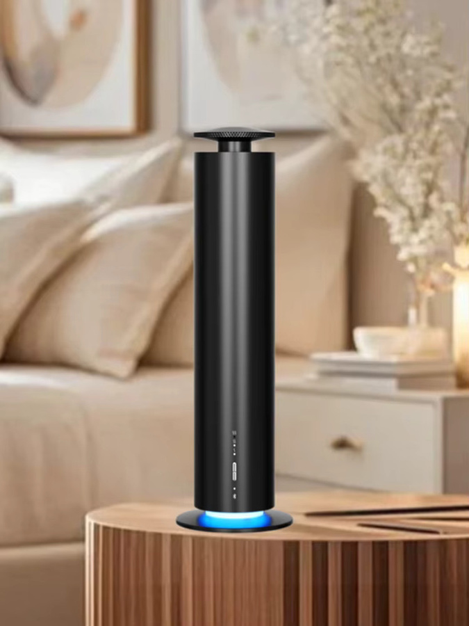 NAMSTE Intelligenter Ätherisches-Öl-Diffusor für 200m³, Batteriebetriebener elektrischer Aroma-Diffusor für Büro und Zuhause in Schwarz oder Silber - Bild 5