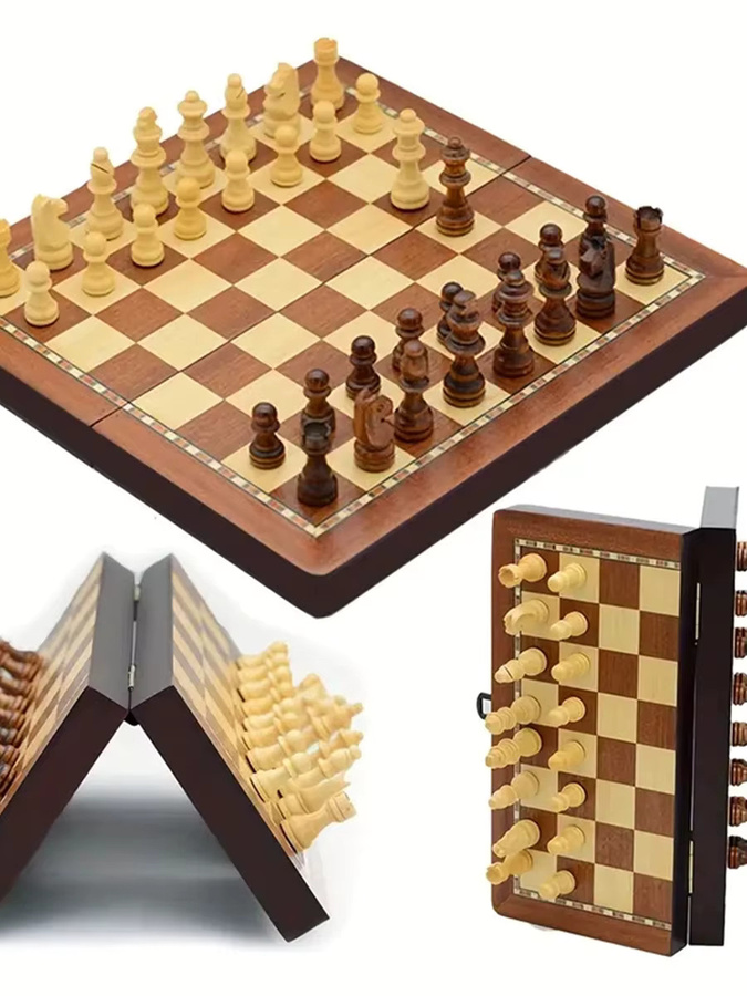 Yernea Schachspiel aus Holz, Strategiespiel - Bild 7