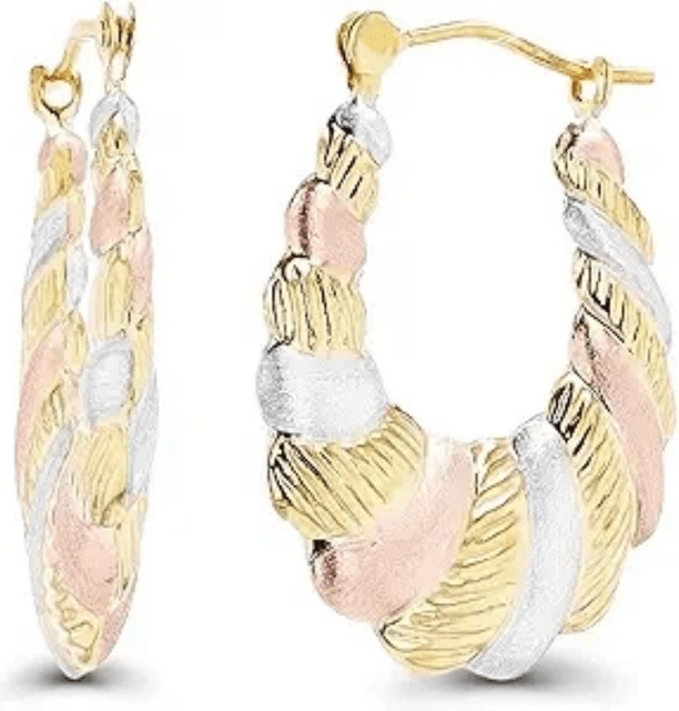 YoYo Creolen, Bicolor, Damen - Bild 1