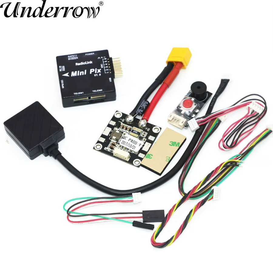 Radiolink Mini PIX & Mini M8N GPS Flight Control mit Vibrationsdämpfung für RC Racer Drone Quadcopter in Schwarz - Bild 2