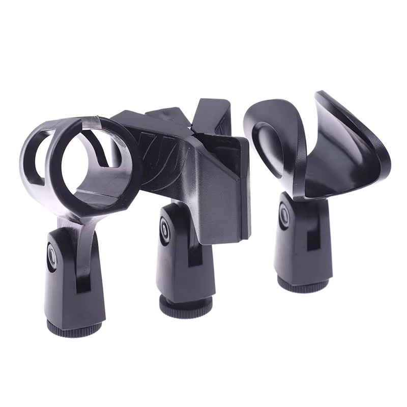 Universal Mikrofon Clip für Shure Handheld Mikrofone, drehbar, Schwarz - Bild 2