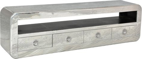 SIT Lowboard AIRMAN aus Mangoholz und MDF in Silberfarben, B/T/H: 200 x 40 x 56 cm - Bild 1