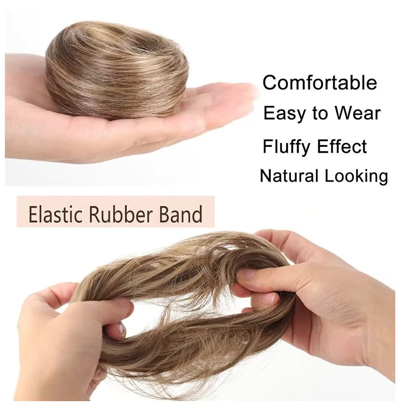 DinDong Synthetische Messy-Haarknoten-Extensions, Damen - Bild 2