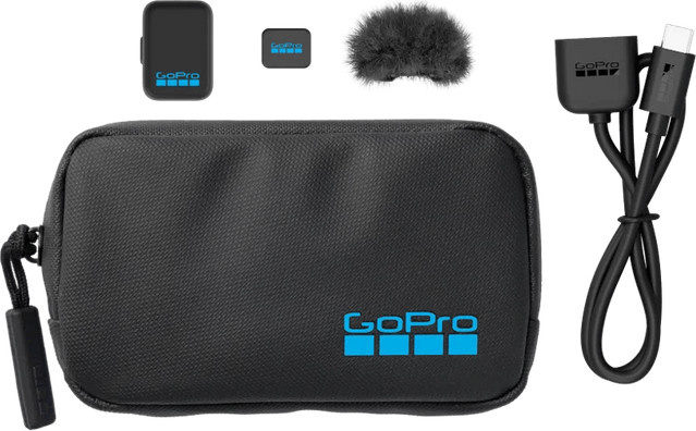 GoPro Kabelloser Lavalier-Mikrofontransmitter in Schwarz mit Bluetooth-Verbindung - Bild 1