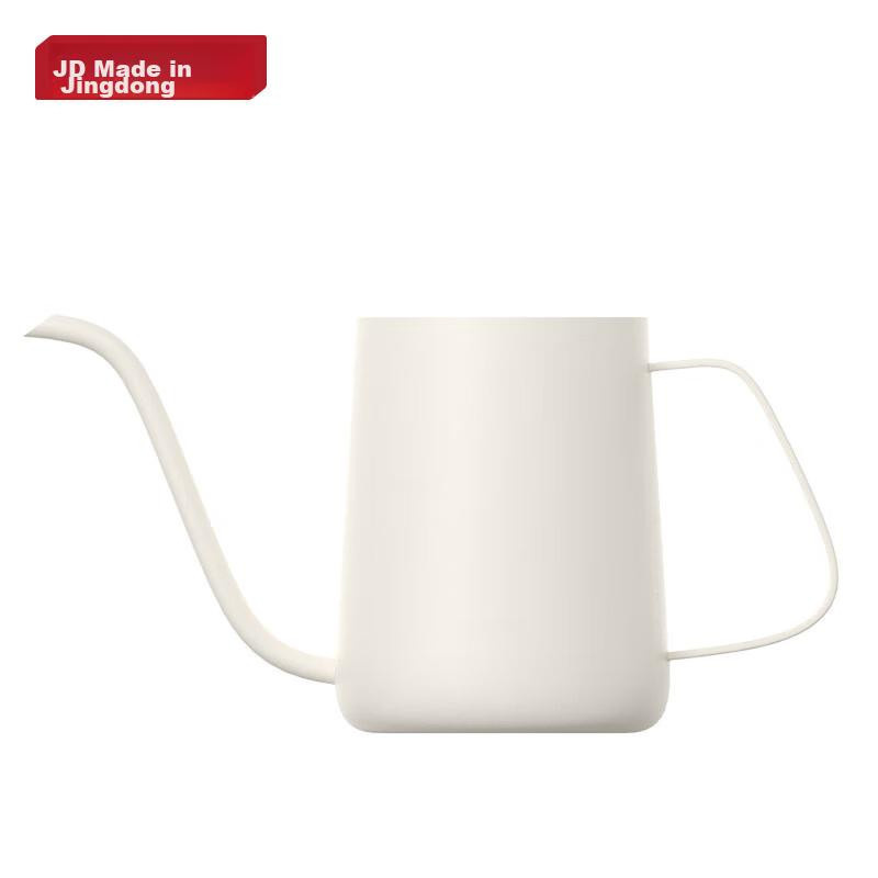 Casa Mart Pour-Over Kaffeebereiter aus Edelstahl mit langem Ausguss, 350 ml, Off-White weiß - Bild 5