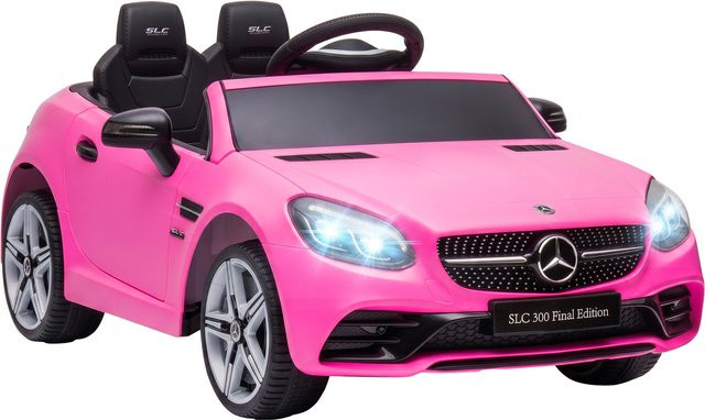 AIYAPLAY Mercedes SLC 300 Kinder Elektroauto, 12V, mit Fernbedienung, Rosa, ab 3 Jahre - Bild 1