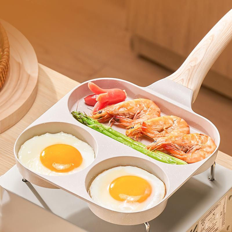 Bestbags Antihaft-Bratpfanne mit Holzgriff in Braun für Omelett, Eiersteak und Pfannkuchen - Bild 3