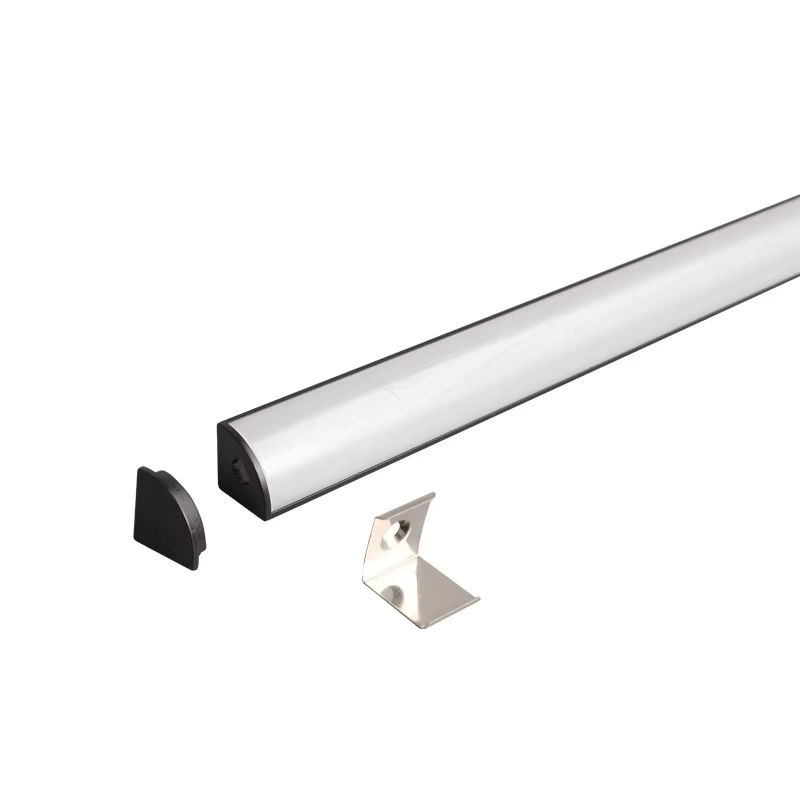 Khelse U/V-förmiges LED-Aluminiumprofil für Schrankecken, 90-Grad-Leuchtstreifen-Kanal für Möbelbeleuchtung, Farbe: Silber oder Schwarz - Bild 6
