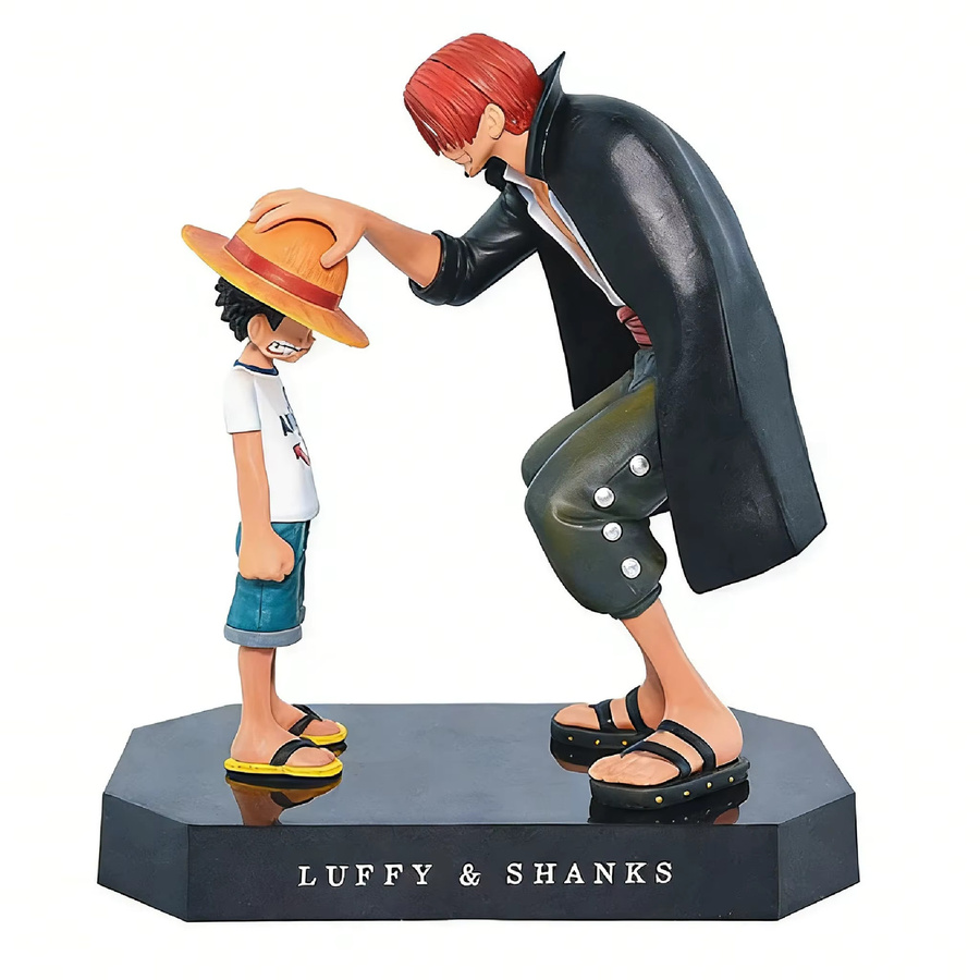 Bandai One Piece Reward Memories Straw Hat Luffy Red Hair Shanks, Desktop-Ornament, Kunststoff - Bild 3