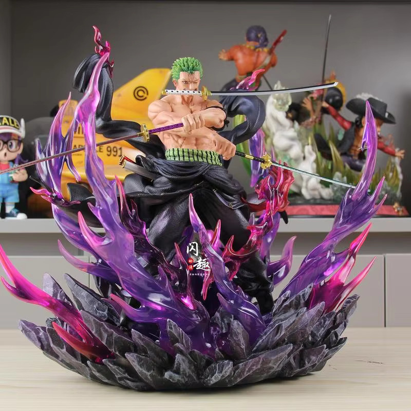 Bandai One Piece Enraged Zoro Anime Figur, PVC Statue, Mehrfarbig - Bild 3