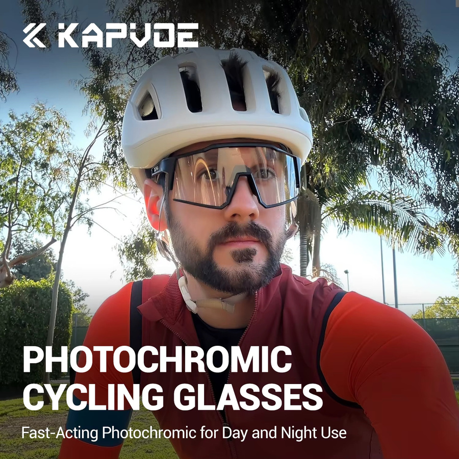 Kapvoe Sportsonnenbrille, Vollrand, Kunststoff, Unisex - Bild 2