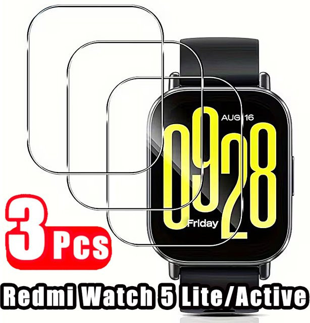 Xiaomi Displayschutzfolie Glas, Xiaomi Redmi Watch 5 Lite, Watch5 Active - Bild 1