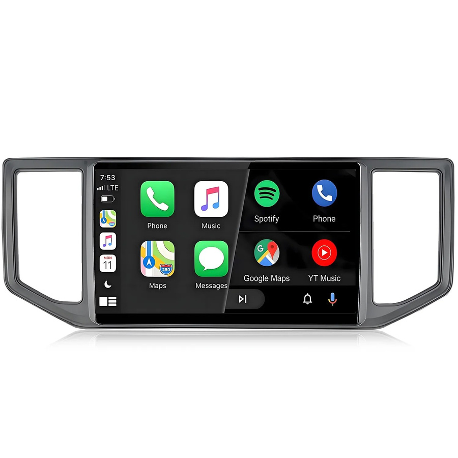 Junsun Autoradio mit 10 Zoll Display für VW Crafter 2017 bis 2021, 6 GB RAM, 128 GB Speicher, DAB+, FM, Bluetooth, WLAN, GPS, Schwarz - Bild 2