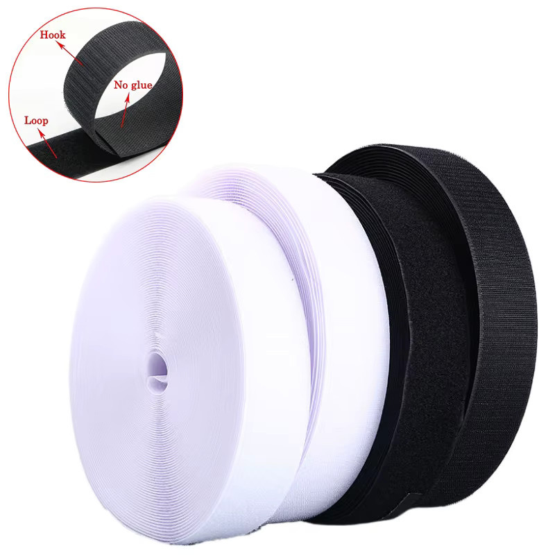 Robuster Klettverschluss zum Nähen für Kleidung und Organisation, 1 m pro Paar, Farben: Schwarz oder Weiß, Breite: 20 mm, 25 mm, 30 mm oder 50 mm - Bild 2