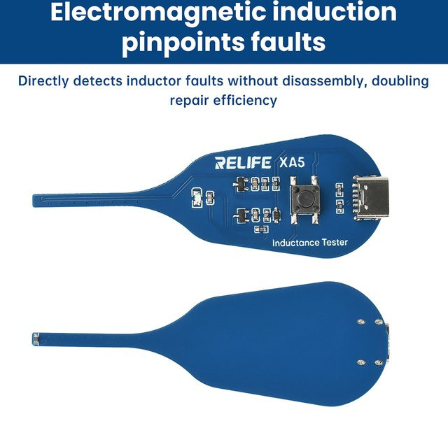 Gaqqee XA5 Induktivitätstester Mainboard Spulentester mit Typ C Anschluss in Blau - Bild 1