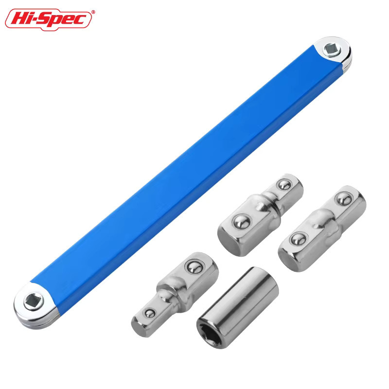 Hi-Spec Offset Ratsche und Drehmoment Verlängerung Wrench Set Mechanische Werkzeuge Steckschlüssel Set für Auto und Handwerk - Bild 4