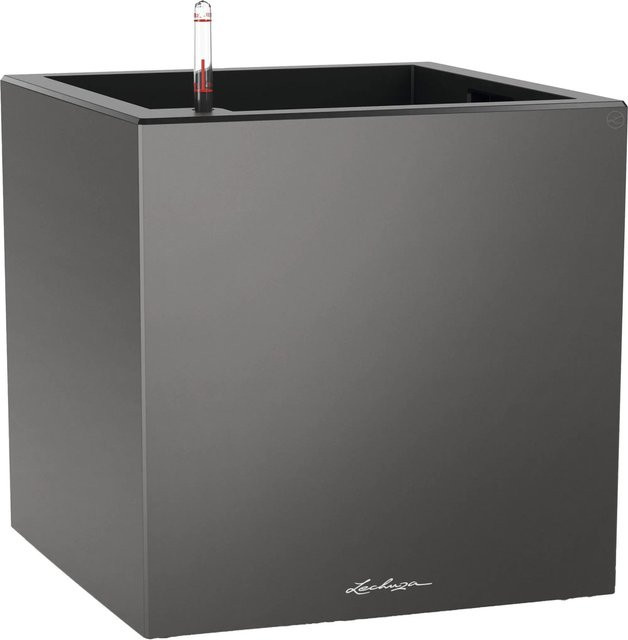 Lechuza Pflanzgefäß Canto Premium Pflanzwürfel Anthrazit Metallic B/T/H: 40 x 40 x 40 cm - Bild 1