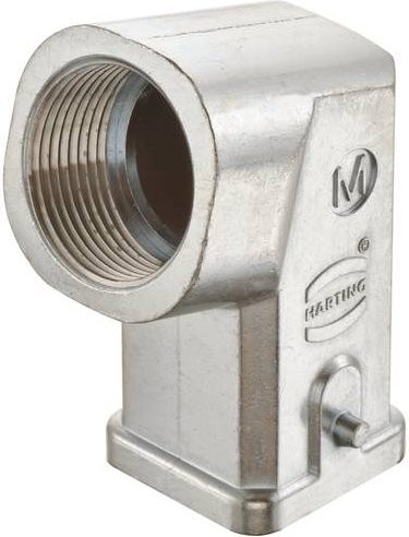 HARTING Tüllengehäuse 19 62 003 1645 19620031645 aus Zinkdruckguss in Silber - Bild 1