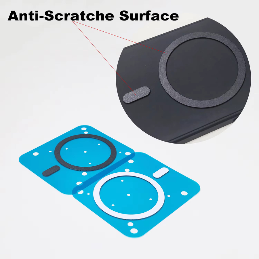 PhoFir Magnetische Ringe für MagSafe und kabelloses Laden als universelle Auto Halterung Platte Aufkleber für iPhone, Samsung und Huawei - Bild 3