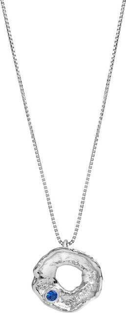 Celesta Anhänger mit Kette, 925 Silber, rhodiniert, Spinell, Unisex - Bild 1