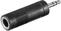 Goobay Audio Adapter von 6,3 mm auf 3,5 mm Klinke in Schwarz - Bild 1