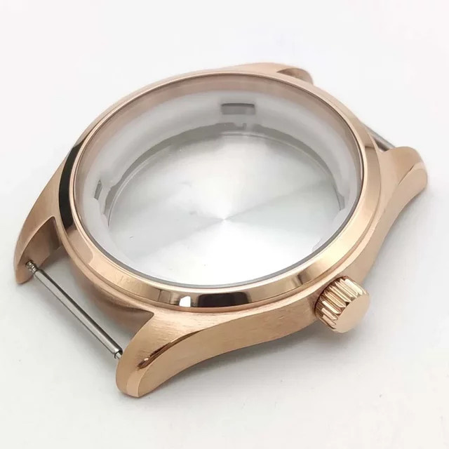 KERLA Uhrengehäuse-Abdeckung, 40 mm, Roségold, schwarzes Gehäuse - Bild 1