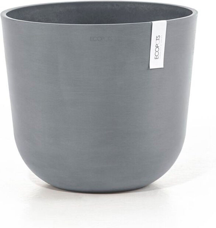 Ecopots Oslo 35 Blumentopf mit Wasserreservoir aus Kunststoff in Grau Anthrazit B: 35 cm, H: 30,5 cm für Innen- und Außenbereich - Bild 1