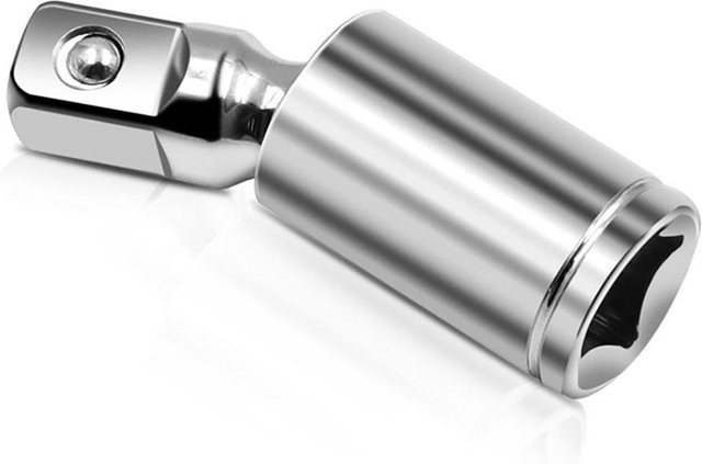 CosyHome Universalgelenk Stecknuss-Set für Luft-Schlagschrauber, 3 Stück, Lichtgrau/Silber - Bild 1