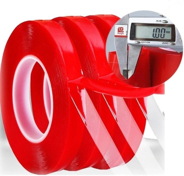 3M Acryl-Doppelseitiges Klebeband in Rot für die Reparatur von Telefonbildschirmen, Länge: 3 m, Breite: 8 mm - Bild 1