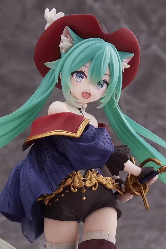 Taito Hatsune Miku Figur Wunderland Kater in Stiefeln Anime Action Figur mehrfarbig aus Kunststoff - Bild 5