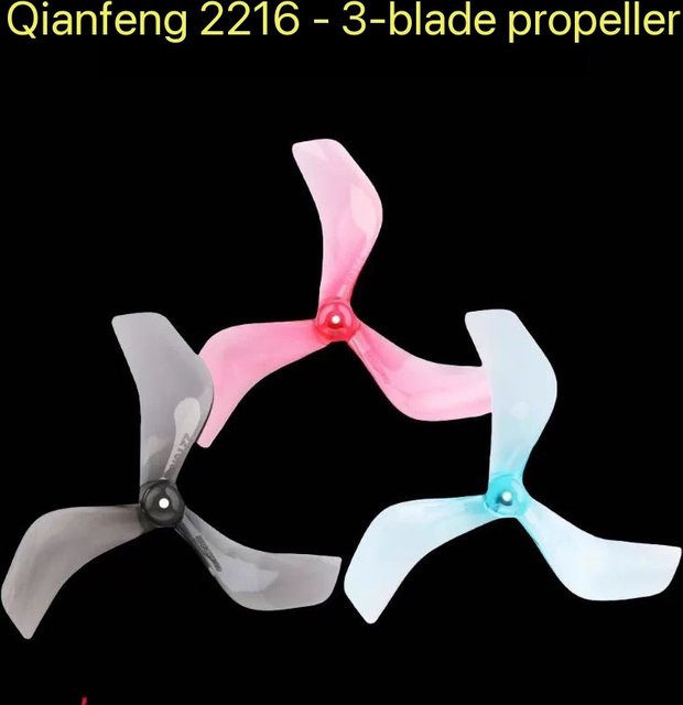 Gemfan Qianfeng FPV Freestyle Drohnen-Propeller 2216-3, 2-Zoll 3-Blatt-Rennpropeller, 4 Paar - Bild 1