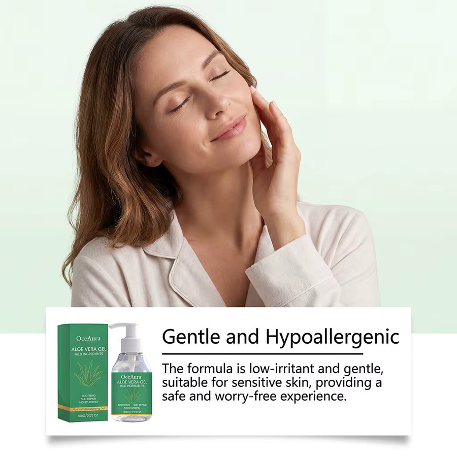 OceAura Aloe Vera Gel, Gesicht und Körper, Unisex - Bild 2