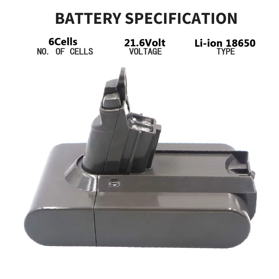 Powtree Ersatzakku 21,6 V kompatibel für Dyson V6 DC58 DC59 DC61 DC62 DC72 DC74 Animal Motorhead SV03 SV04 SV05 SV06 SV07 SV09 - Bild 5
