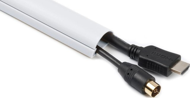 D-Line Kabelkanal Weiß B: 3,0 cm, H: 1,5 cm, Länge: 2 m - Bild 1
