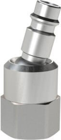Riegler Nippel für Kupplungen NW 7,2-7,8, MS vern., drehbar, G 1/4 IG, silber - Bild 1