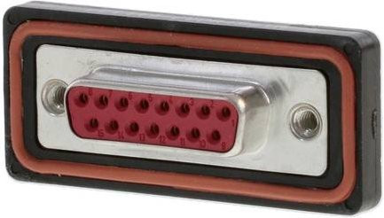 Molex D-SUB Steckverbinder 1727040052 mit 15 Lötpins in Rot und Multicolour aus Kunststoff - Bild 1
