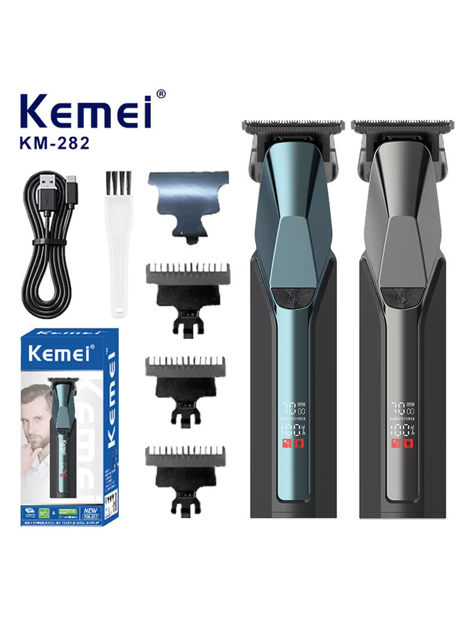 Kemei KM-282 Elektrische Haarschneidemaschine, Herren, Schwarz - Bild 6