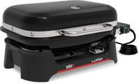 Weber LUMIN Elektrogrill mit Plancha-Einsatz in Schwarz - Bild 1