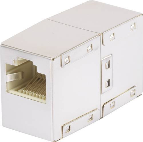 Renkforce RJ45 Netzwerk Adapter CAT 5e mit 1x RJ45-Buchse zu 1x RJ45-Buchse in Weiß - Bild 1