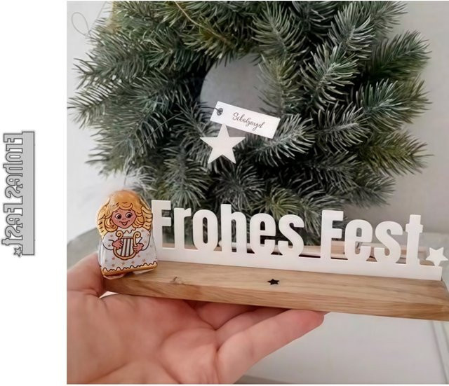 Metall-Schneidestempel Frohes Fest Phrase für DIY Scrapbooking und Kartenbasteln - Bild 1