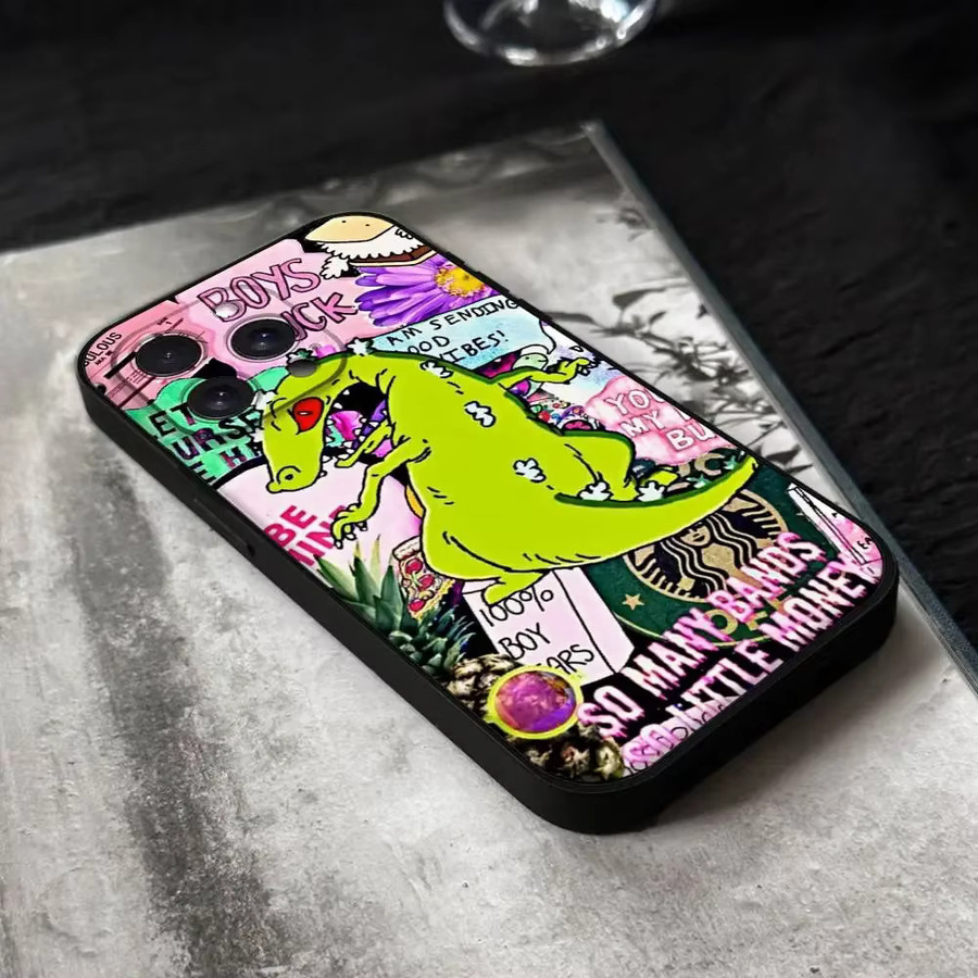 Reptar King Of The Monsters Handyhülle aus schwarzem Silikon für dein iPhone (verschiedene Modelle) - Bild 4