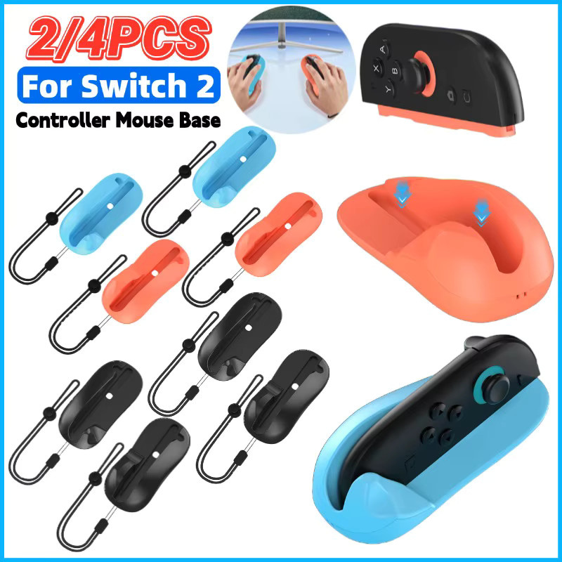 Gaming Controller Maus Halterung Ständer für Nintendo Switch, Ergonomische Mini Links und Rechts Griffe, Schwarz - Bild 2