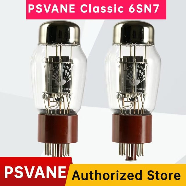 PSVANE Klassische 6SN7 Dual-Beam-Elektronenröhre für Hi-Fi-Audio-Geräte in Transparent - Bild 1