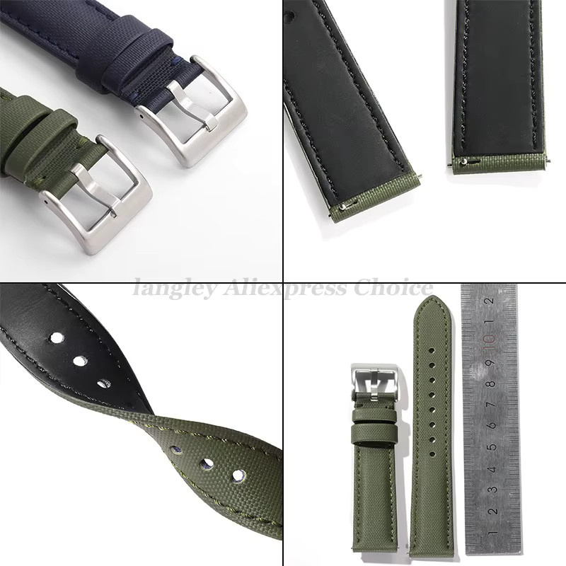 Uhrenarmband Textil/NATO, Segeltuch, Herren, Damen, 20mm 22mm - Bild 3