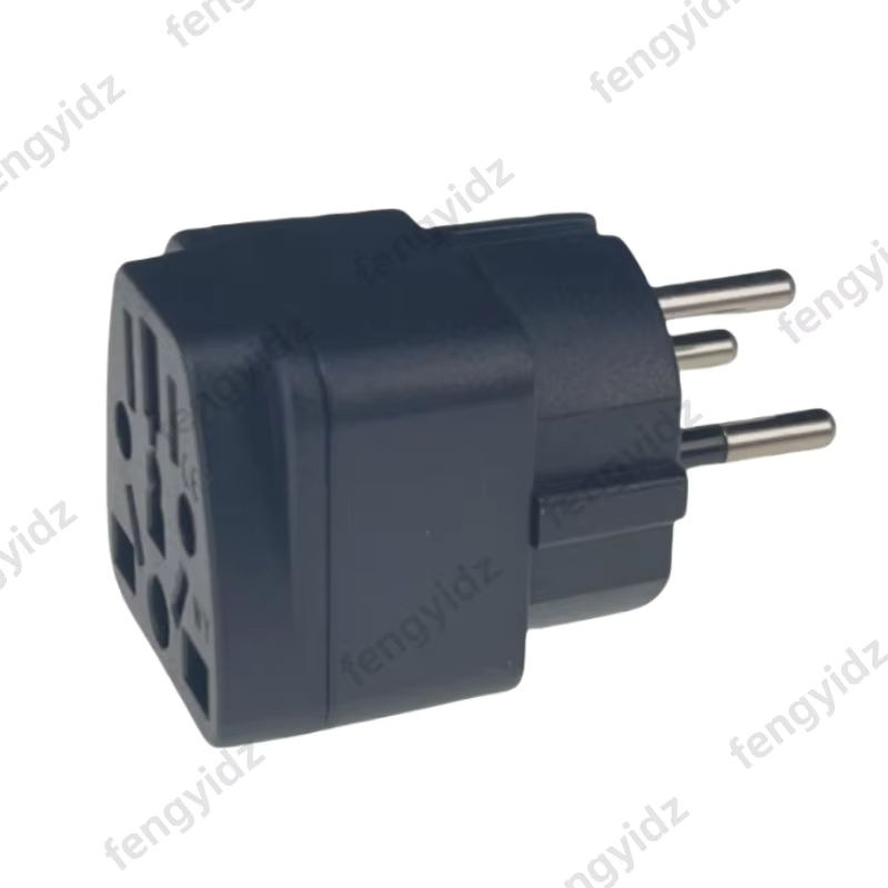Fengyidz Universal Reiseadapter für Israel, 3-polig, Schwarz - Bild 4