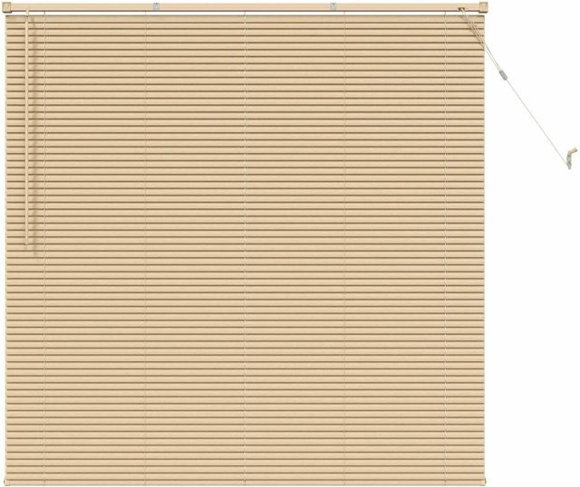 vidaXL Venetianer Jalousie Hellbraun mit Muster aus PVC, B/H: 150 x 150 cm - Bild 1