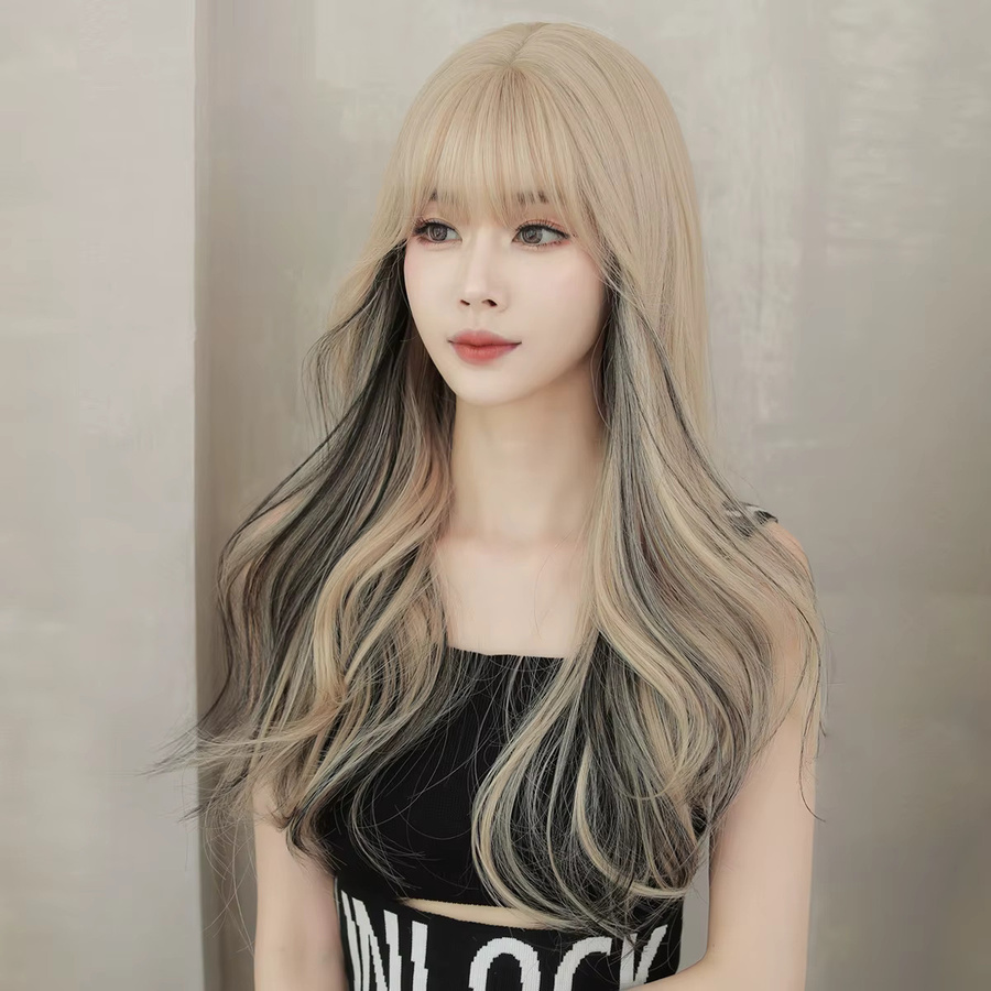 7JHH WIGS Perücke, blonde Wellen, synthetisch, Damen - Bild 2