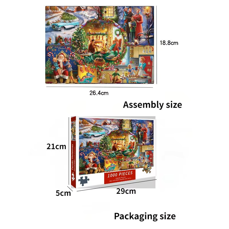 MaxRenard Weihnachten Papierpuzzle, 1.000 Teile - Bild 2