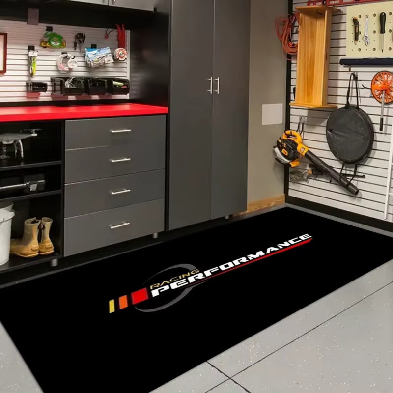 VIKAMA Motorradmatte in Schwarz für Garage und Wohnzimmer - Bild 2